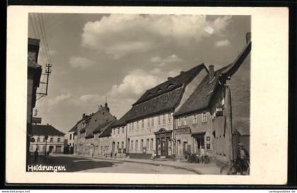 Foto-AK Heldrungen, Partie im Ort