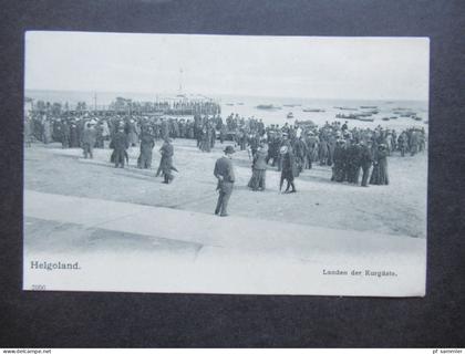 AK 1904 Helgoland Landen der Kurgäste Verlag Reinicke & Rubin, Magdeburg
