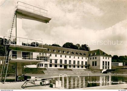 Hennef Sieg Sportschule F.V.M. Sportbad Freibad Sprungturm