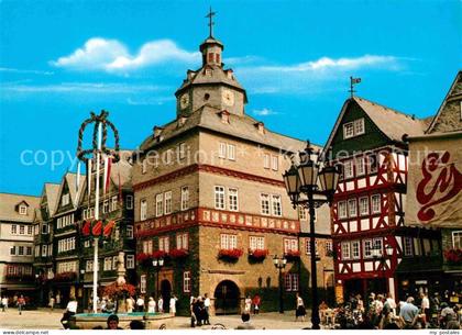 Herborn Hessen Marktplatz mit Rathaus