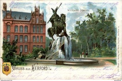 Gruss aus Herford - Litho