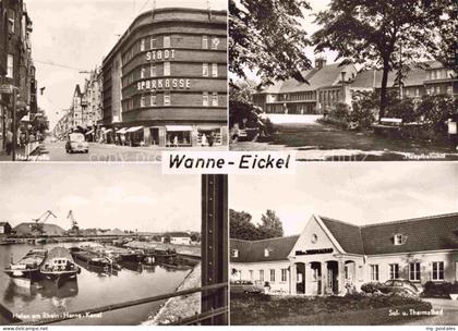 Wanne-Eickel HERNE Hauptstrasse Hauptbahnhof Hafen am Rhein-Herne-Kanal Sol und