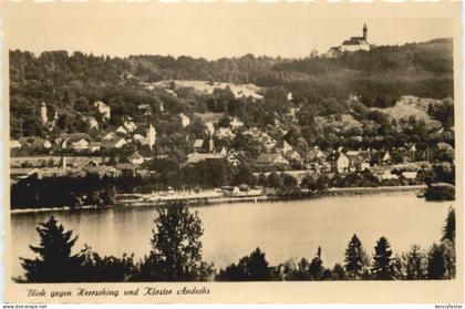 Herrsching am Ammersee, Blick gegen Herrsching und Kloster Andechs