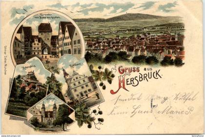 Gruss aus Hersbruck - Litho