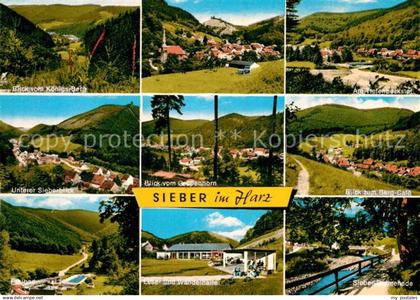 Sieber Blick vom Koenigs Berg Freibad Berg Cafe Lese- und Wandelhalle