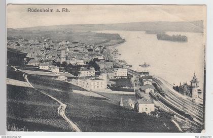(87978) AK Rüdesheim a.Rh., Gesamtansicht 1908