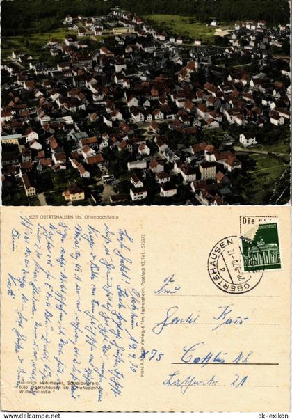 Ansichtskarte Obertshausen Luftbild 1970