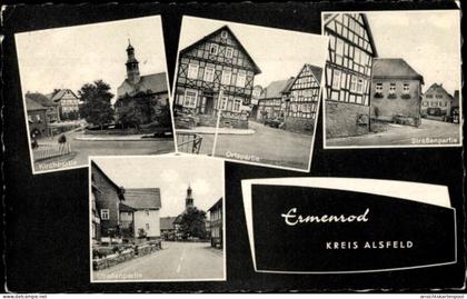 CPA Ermenrod Feldatal Vogelsbergkreis, Kirche, Straße