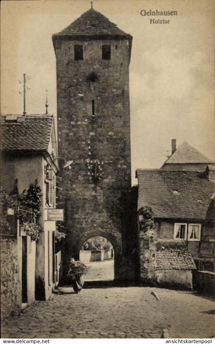 CPA Gelnhausen Main Kinzig Kreis, Blick auf das Holztor