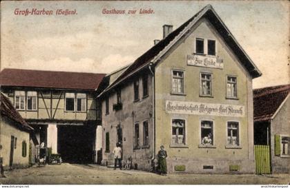 CPA Groß Karben in Hessen, Gasthaus zur Linde