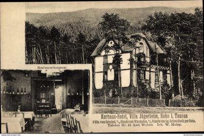 CPA Hahn Taunusstein Hessen, Kurhaus Hotel Villa Jägerheim, Innenansicht