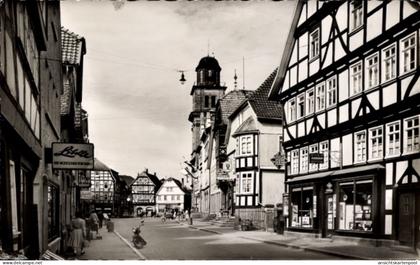 CPA Lauterbach an der Lauter Vogelsbergkreis, Marktplatz, Fachwerkhäuser