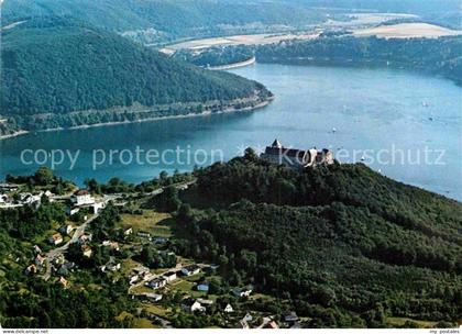Edersee Schloss Waldeck am Edersee Fliegeraufnahme