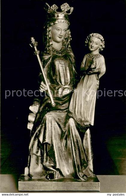 Kiedrich Pfarrkirche St. Valentin Madonna mit Kind 14. Jhdt.