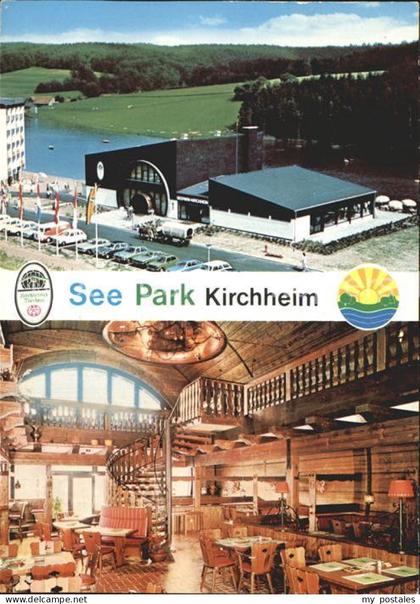 Kirchheim Hessen See Park Kirchheim Stausee Seehotel Gastraum