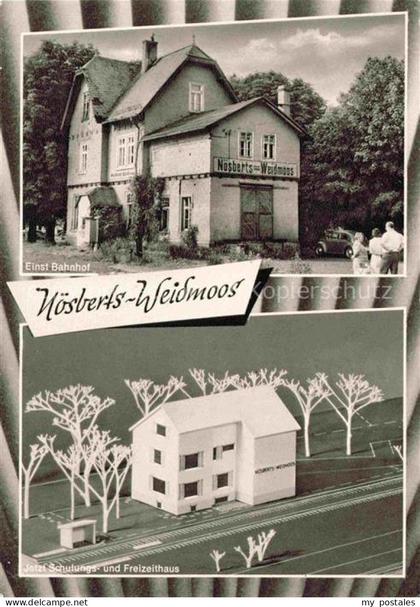 Noesberts-Weidmoos Grebenhain Vogelsbergkreis Hessen Einst Bahnhof Schulungs- un