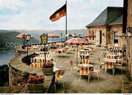 Waldeck  Edersee Schloss Waldeck Terrasse
