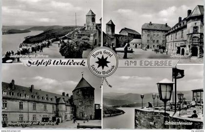 Waldeck Edersee Waldeck Schloss Waldeck Hof Terrasse