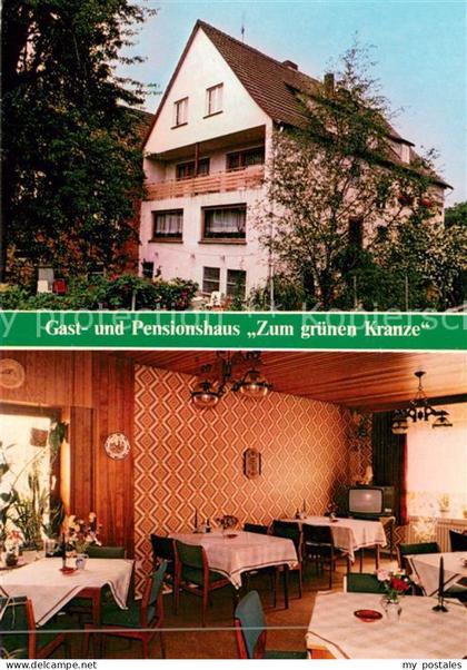 Wellen Waldeck Gasthaus Pension Zum gruenen Kranze Gastraum