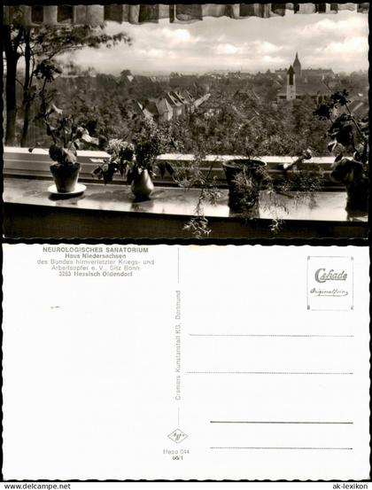 Hessisch Oldendorf NEUROLOGISCHES SANATORIUM Haus  (Fensterblick) 1966
