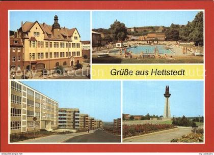 Hettstedt Rathaus Freibad Polytechnische Oberschule Freundschaftsflamme