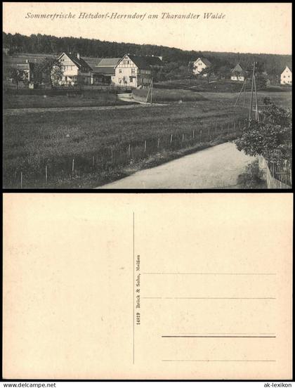 Ansichtskarte Herrndorf-Halsbrücke Straßenpartie Hetzdorf 1912