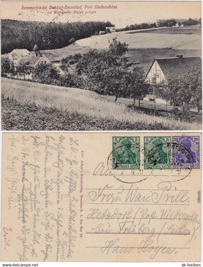 Ansichtskarte Herrndorf-Hetzdorf-Halsbrücke Siedlung 1922