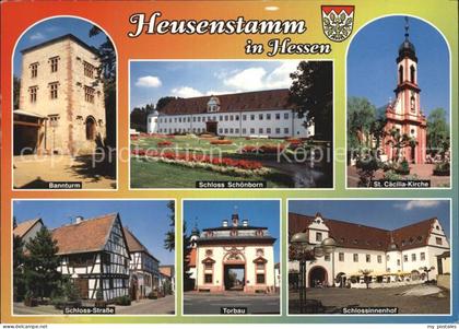Heusenstamm Bannturm Schloss Schoenborn St Caecilia Kirche Schloss Strasse Torba