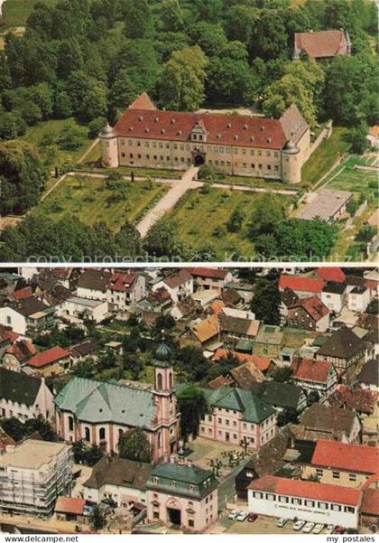 Heusenstamm Postschule Schloss Schoenborn Altstadt mit kath Pfarrkirche und Tore