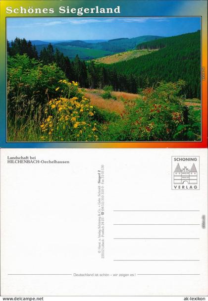 Ansichtskarte Hilchenbach Landschaft bei Hilchenbach-Oechelhausen 1985