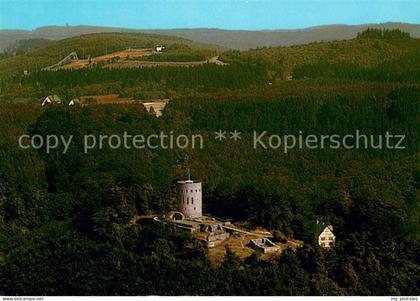 Hilchenbach Ginsburg Ruine Siegerland Fliegeraufnahme