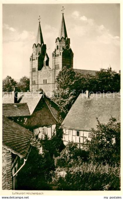 Hilchenbach Ortsmotiv mit Kirche Luftkurort