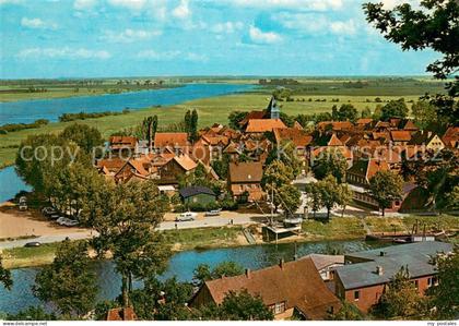 Hitzacker Elbe Blick vom Weinberg