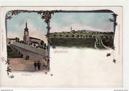 39031233 - Hochkirch, Lithographie mit Blutgasse und Totale. ungelaufen um 1900 Leicht fleckig, sonst gut erhalten.