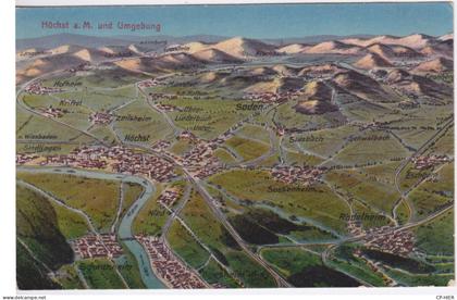 ALLEMAGNE - HESSE - HOCHST HOECHST SADEN RODELHEIM - VUE AERIENNE D ENSEMBLE