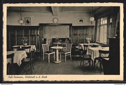 AK Höchstadt a. d. Aisch, Cafe und Konditorei Dormann, Innenansicht