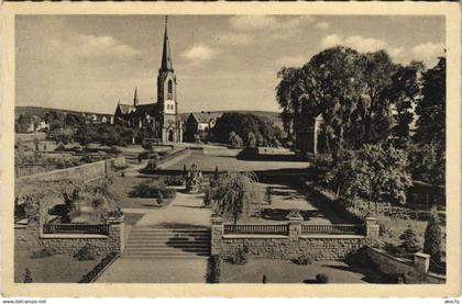 CPA AK Hohr-Grenzhausen - Anlagen mit Kirche GERMANY (1069129)