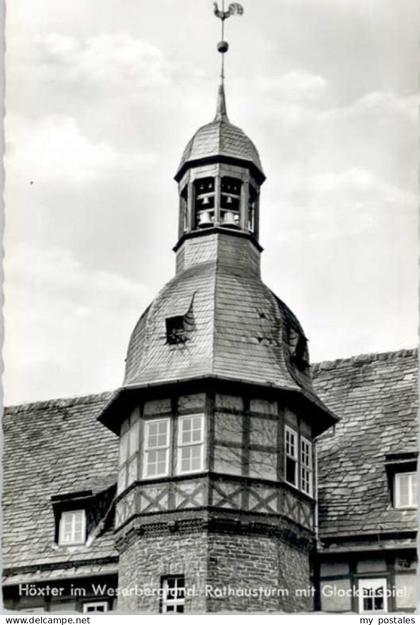 Hoexter Weser Hoexter Rathausturm Glockenspiel