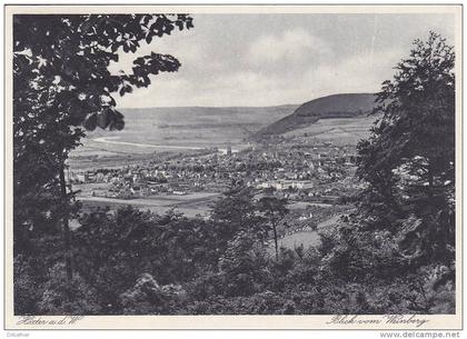 Höxter, an der Weser, Gesamtansicht, Blick vom Weinberg, um 1940