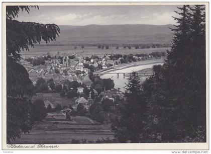 Höxter, an der Weser, Gesamtansicht, um 1940
