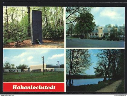 AK Hohenlockstedt, Ehrenmal, Teilansichten