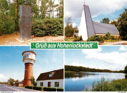 Hohenlockstedt Denkmal Kirche Wasserturm Partie am Wasser