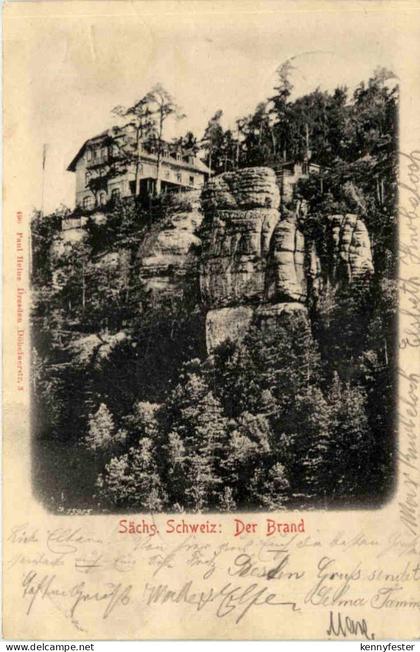 Sächs. Schweiz, Der Brand bei Hohnstein,