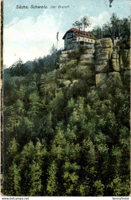 Sächs. Schweiz, Der Brand bei Hohnstein,