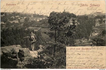 Sächs. Schweiz, Hohnstein, Blick vom Hockstein