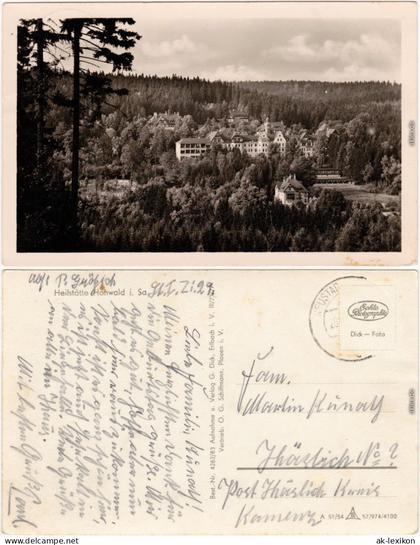 Hohwald (Sachsen) Blick auf Heilstätte Ansichtskarte b Sebnitz Neustadt 1929