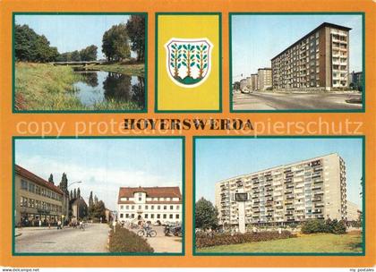 Hoyerswerda Elsterbruecke WilhelmPieck Str Rathausblick Zentrum