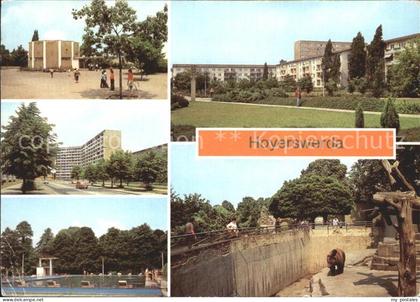 Hoyerswerda Planetarium Magistrale Wohnkomplex Gaststaette Freibad Tierpark