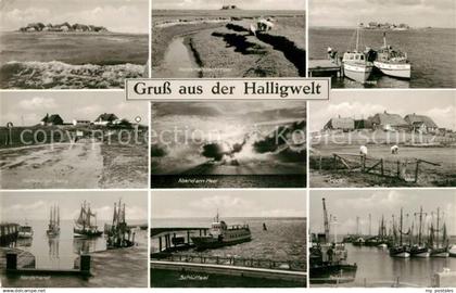Halligen Nordsee Oland Nordstrandischmoor Langeness Hamburger Hallig Abendstimmu