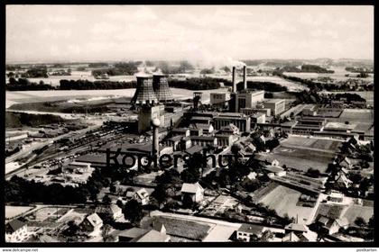 ALTE POSTKARTE IBBENBÜREN WESTF. LUFTBILD PREUSSAG ZECHE KOHLE BERGWERK coal mine Ansichtskarte cpa AK postcard